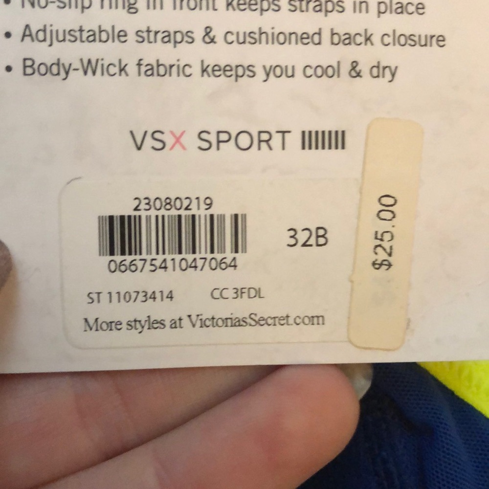 Padded VSX sports bra brand new - Picture 3 of 3